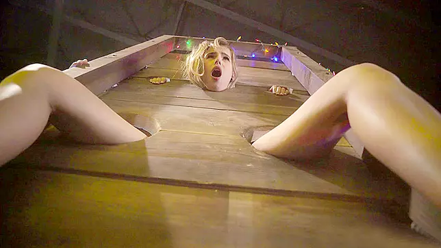 Jillian Janson gets ass fucked by Santa in the pillory