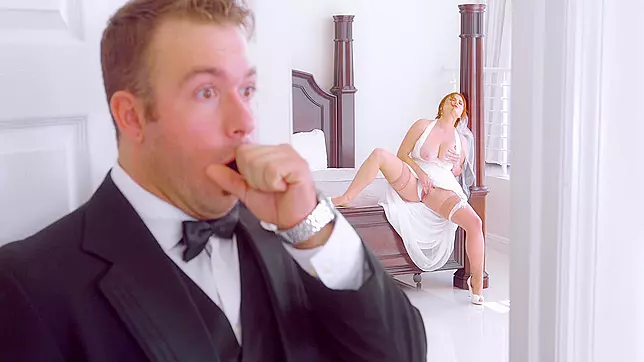 Lennox Luxe fiance's best friend catches her masturbating