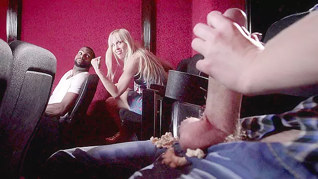 Cherie DeVille caught her stepdaughter Molly Jane sucking cock at the theatre