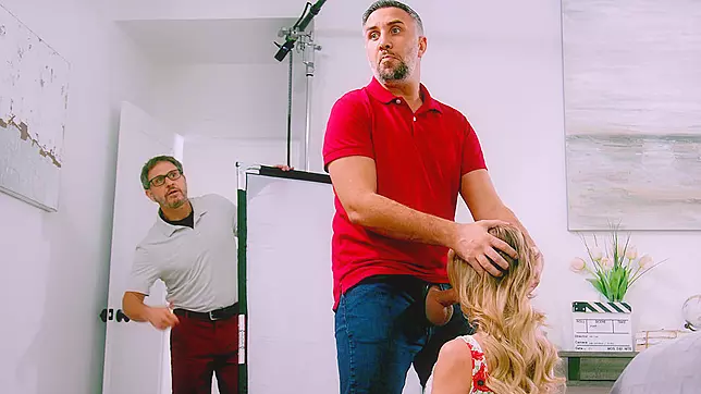 Linzee Ryder was almost caught by her husband as she was sucking cock