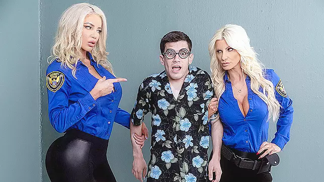 Hotter Than Ever! Fucking His Way Into the U.S.A with XXX Starlets Brittany Andrews and Nicolette Shea - Brazzers Exxtra HD!