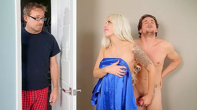 Hot Wife Nina Elle Almost Caught Cheating with Stepson Tyler in XXX Video