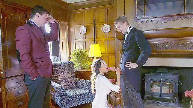 Wow! Patty Michova's House Mistress Blows Huge Butler's Cock in XXX Video