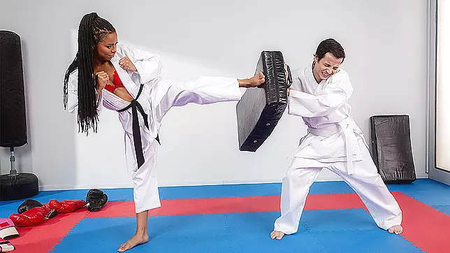 Kickass Foot Domination with Kinky Kira Noir and Ricky Spanish - Brazzers Exxtra HD