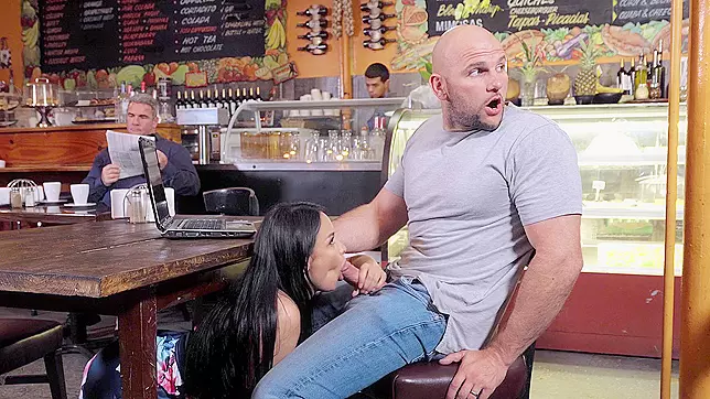 Anissa Kate's Sexy Performance in XXX Video 'Not Here For The Coffee' by Brazzers HD