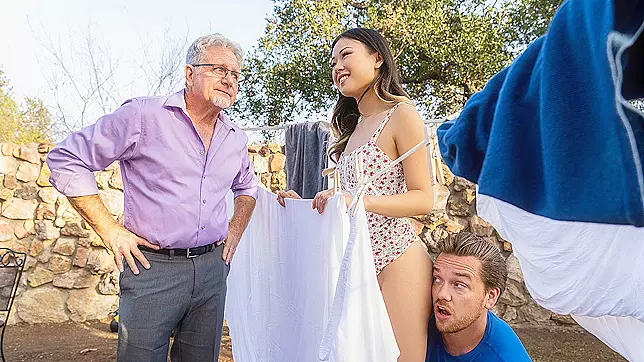 Ultra-Risky Threesome Fun with Hot Lulu Chu & Kyle Mason in Brazzers XXX HD Video
