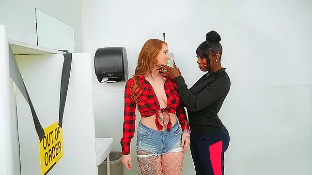 Ecstatic Gas Station Rendezvous with Aria Ka and Ebony Mystique - Brazzers HD, XXX Video