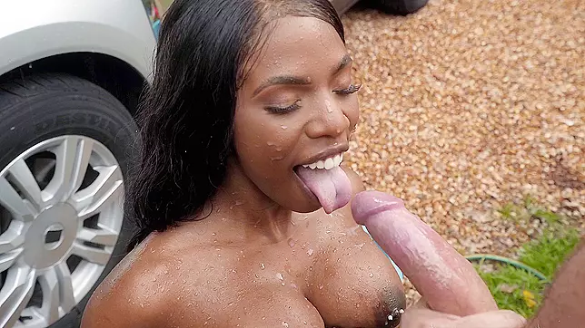 Sarah Banks Gets Drenched with a Special Hose in XXX Video
