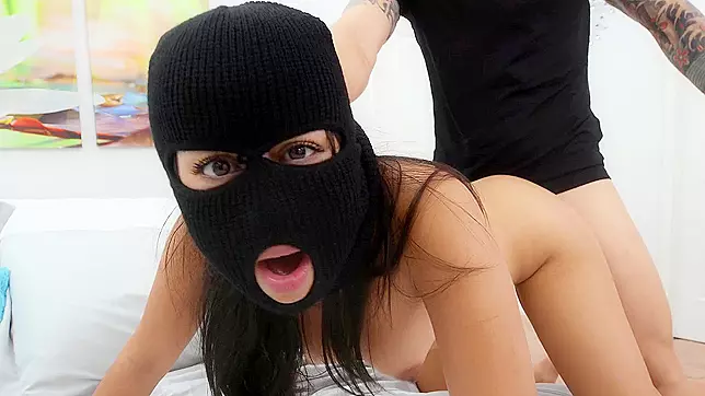 Dania Vega's Masked Doggy Style Fuck by Burglar, XXX Video