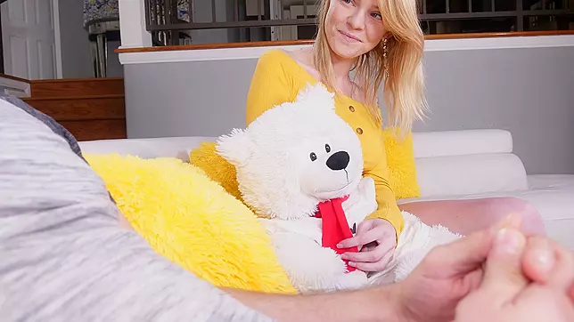 Her Give a Sloppy Blowjob, Deep Throat, and Get a Titjob Before He Cums in Her Mouth.