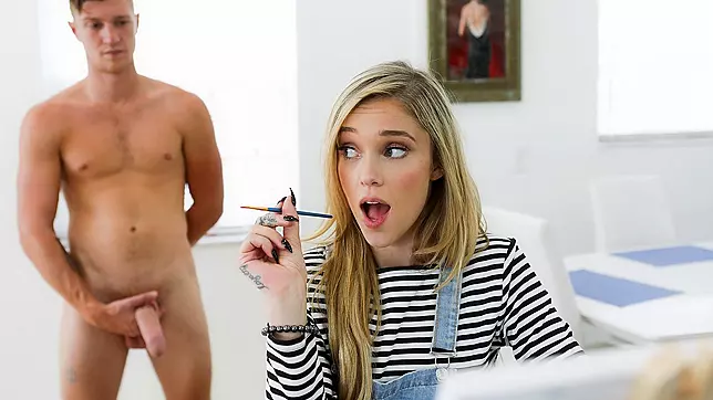 Tiny Honey Faces the Cum Splash Challenge