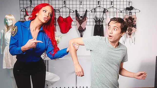 MILF Catches Ricky Spanish Humping Mannequins and Fucks Him Hard in Front of His Buddies!