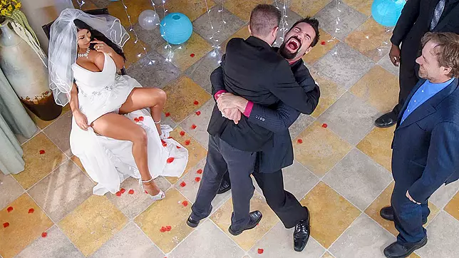 Ohh, the lucky bride with the garter belt toss! But Charles' sausage party ends with a thirst-quenching honeymoon sweet post-marital bliss!