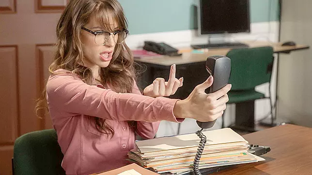 Lustful janitor Xander Corvus blackmails office nerd Kimmy Granger with vacuum sex!