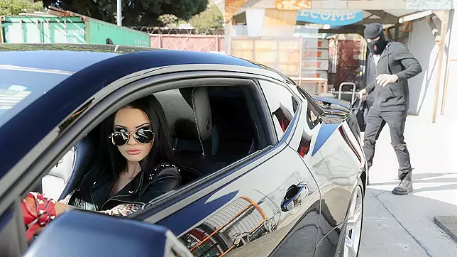 'Katrina Jade's' Wild Ride ~ Fast sex with Xander Corvus in a hot car chase