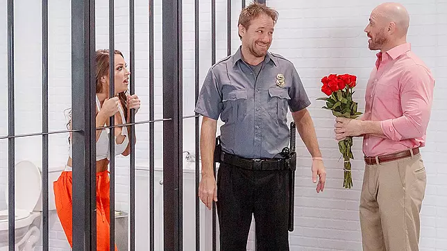 Johnny Sins Fills Abigail Mac's Lonely Cells with Steamy Conjugal Visit Love