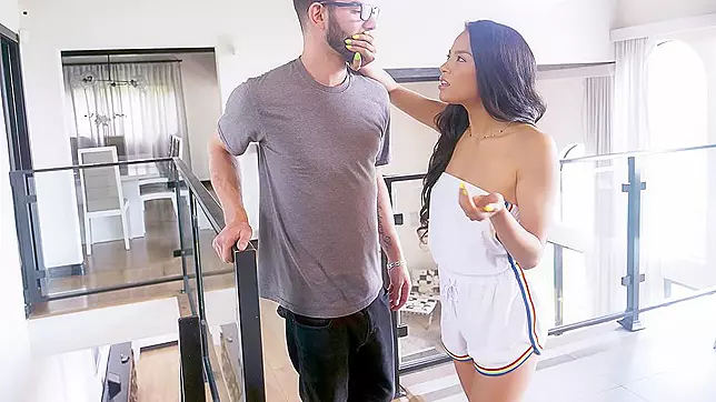 Caught Stepsister Begs for Rough Punishment from Horny Stepbrother.